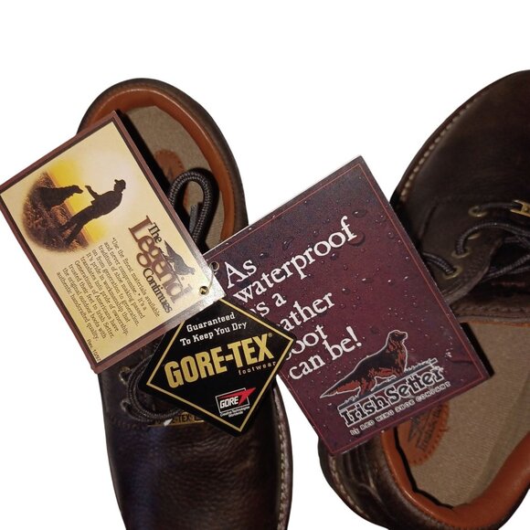 Irish Setter Red Wing 1884 Oxford Mens Size 8.5 Gore-Tex Leather NWT Shoes Brown - Picture 9 of 14